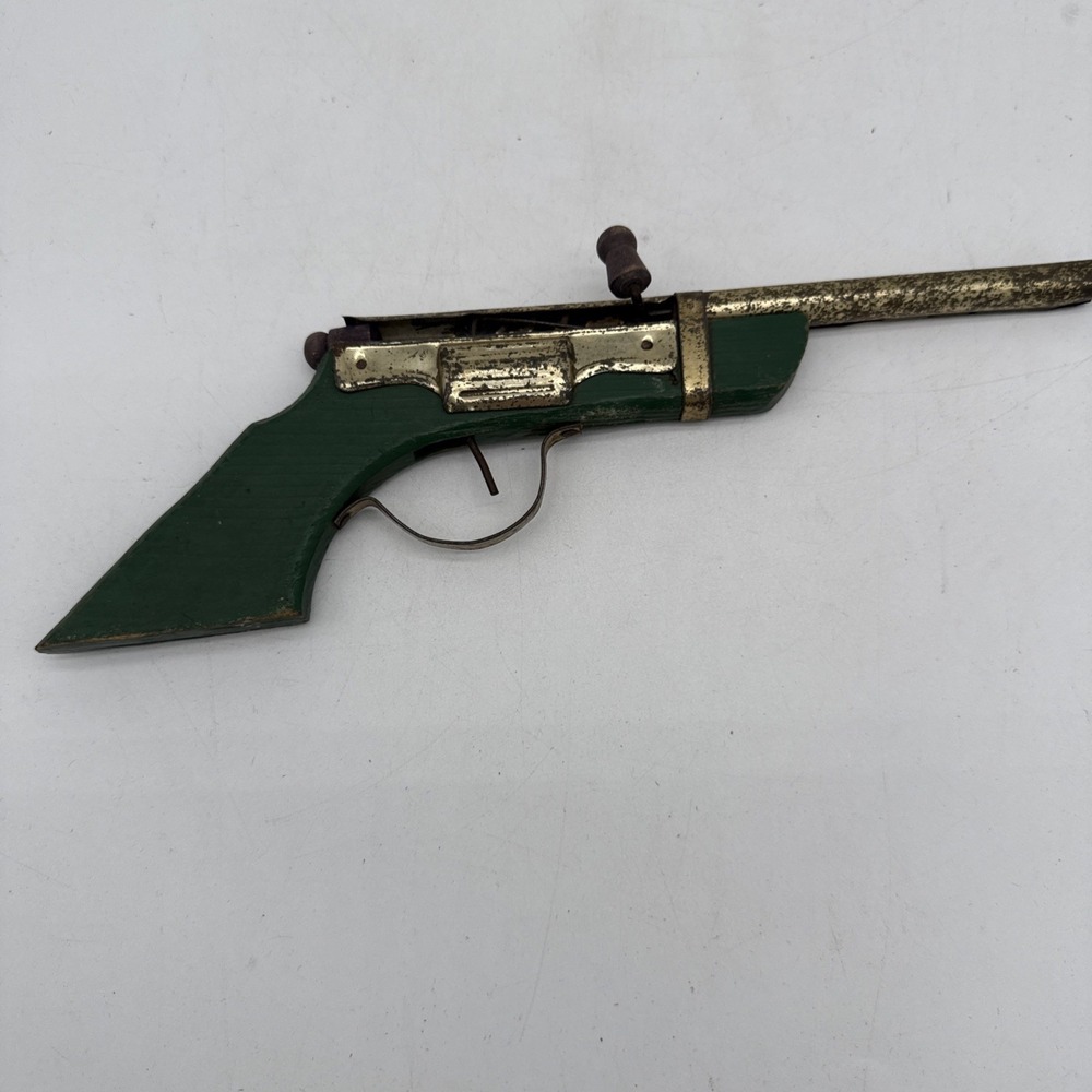 1950's japanese Wooden Tin Cork Gun For Parts Only No Returns - Picture 5 of 11